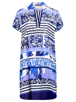 Betty Barclay Damen Sommerkleid in hellblau mehrfarbig