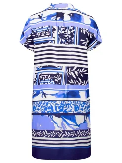 Betty Barclay Damen Sommerkleid in hellblau mehrfarbig
