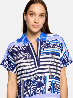 Betty Barclay Damen Sommerkleid in hellblau mehrfarbig