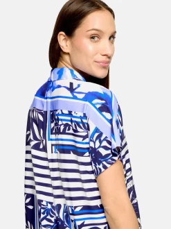 Betty Barclay Damen Sommerkleid in hellblau mehrfarbig