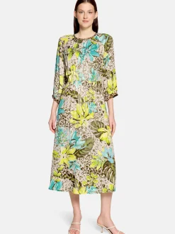 Betty Barclay Damen Sommerkleid in mehrfarbig beige