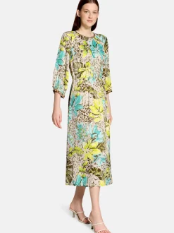 Betty Barclay Damen Sommerkleid in mehrfarbig beige