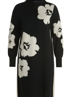 Betty Barclay Damen Strickkleid in schwarz weiß