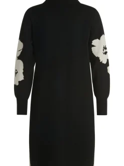 Betty Barclay Damen Strickkleid in schwarz weiß