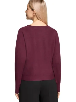 Betty Barclay Damen Strickpullover in aubergine
