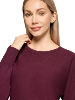Betty Barclay Damen Strickpullover in aubergine