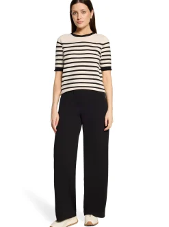 Betty Barclay Damen Strickshirt in schwarz beige