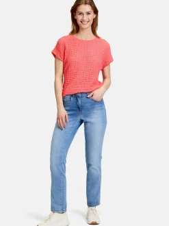 Betty Barclay Damen Strukturshirt in koralle