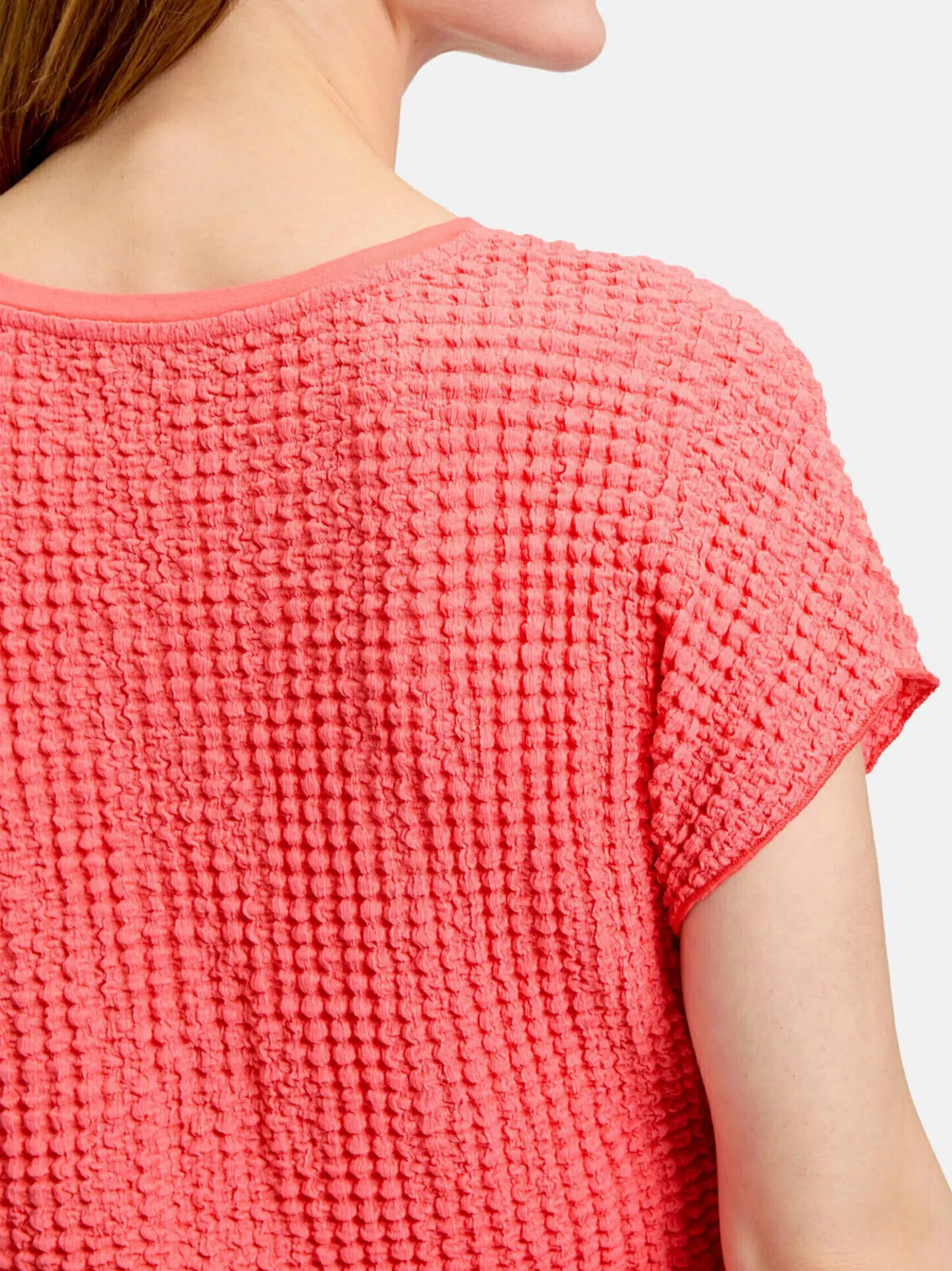 Betty Barclay Damen Strukturshirt in koralle