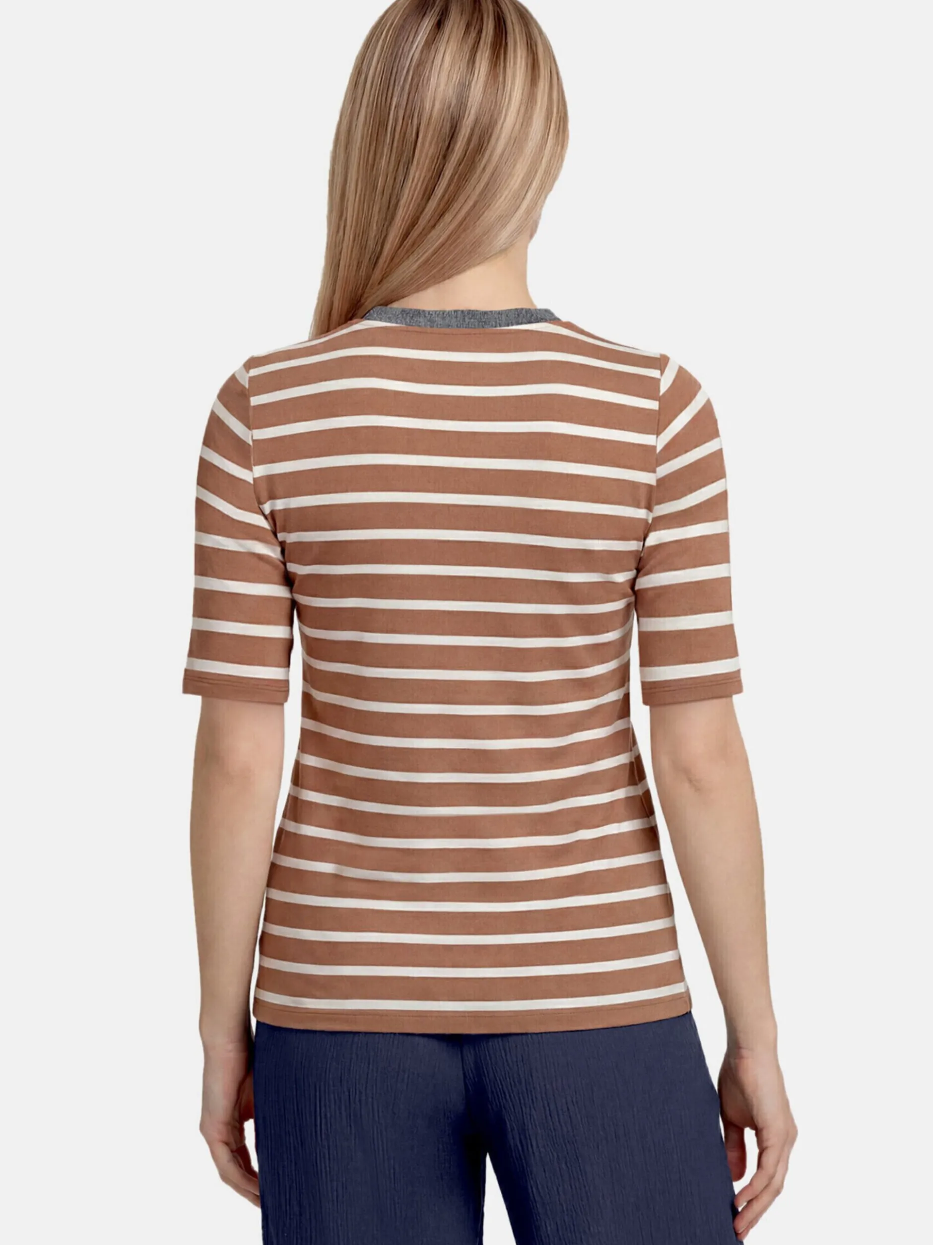 Betty Barclay Damen T-Shirt in braun mehrfarbig