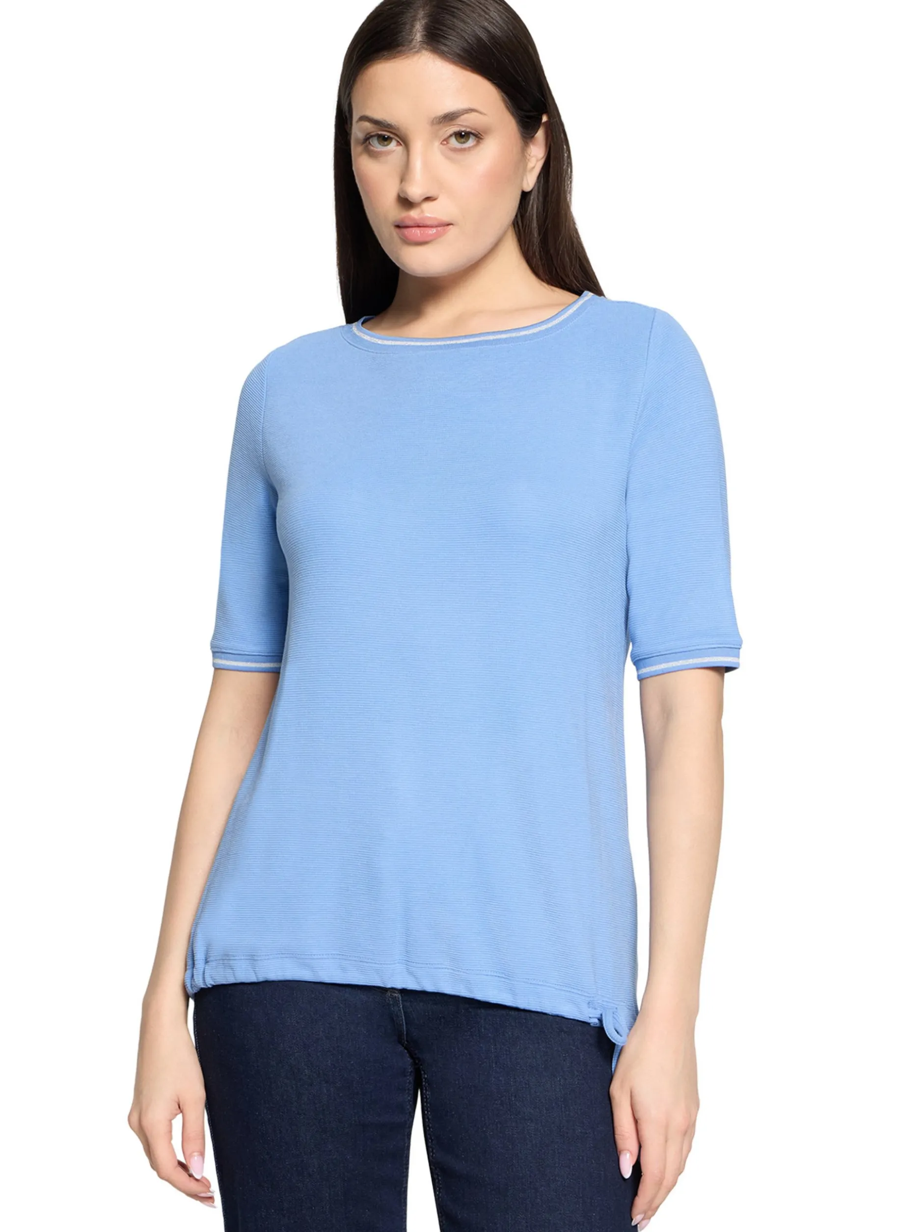 Betty Barclay Damen T-Shirt in hellblau - Ärmel: kurzarm