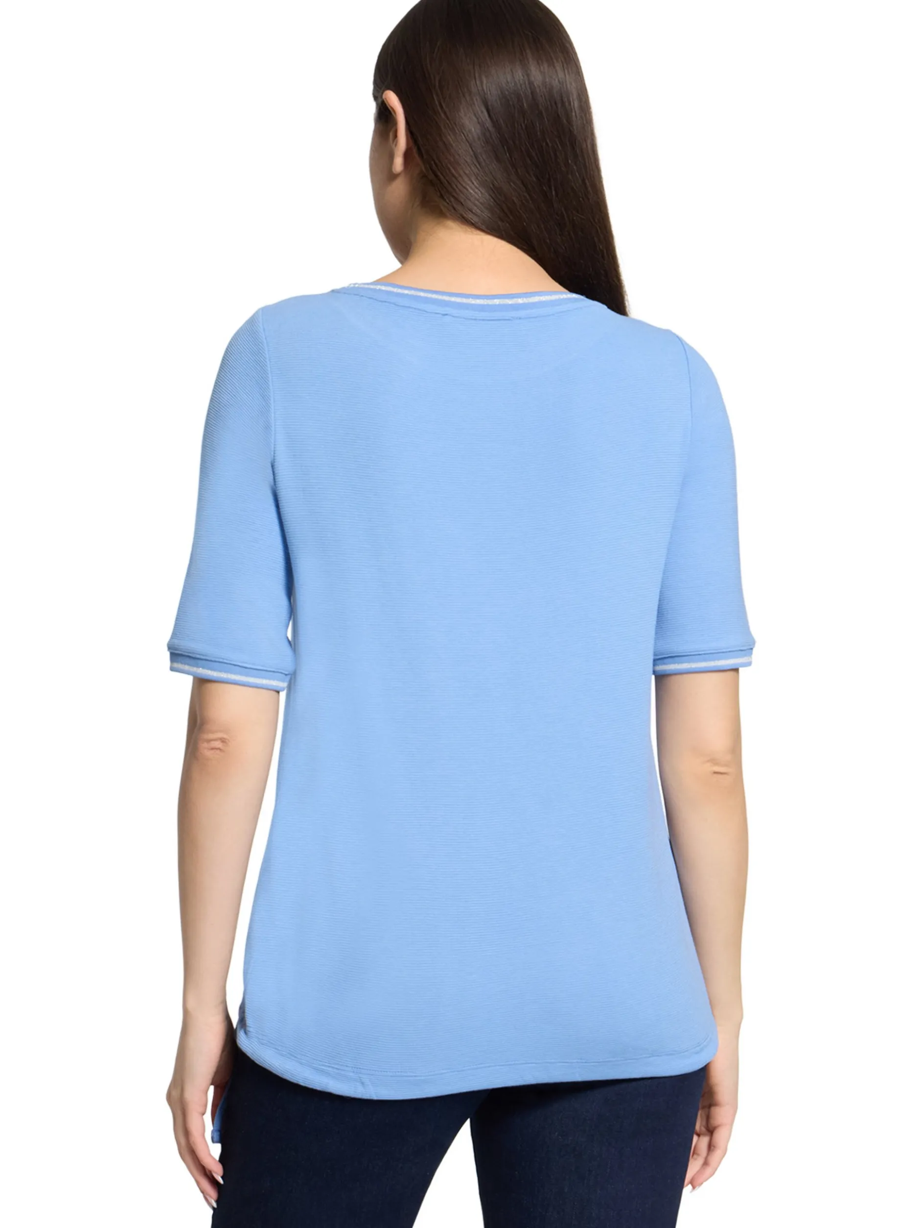Betty Barclay Damen T-Shirt in hellblau - Ärmel: kurzarm