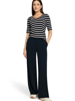 Betty Barclay Damen T-Shirt in marine ecru