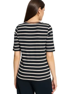 Betty Barclay Damen T-Shirt in marine ecru