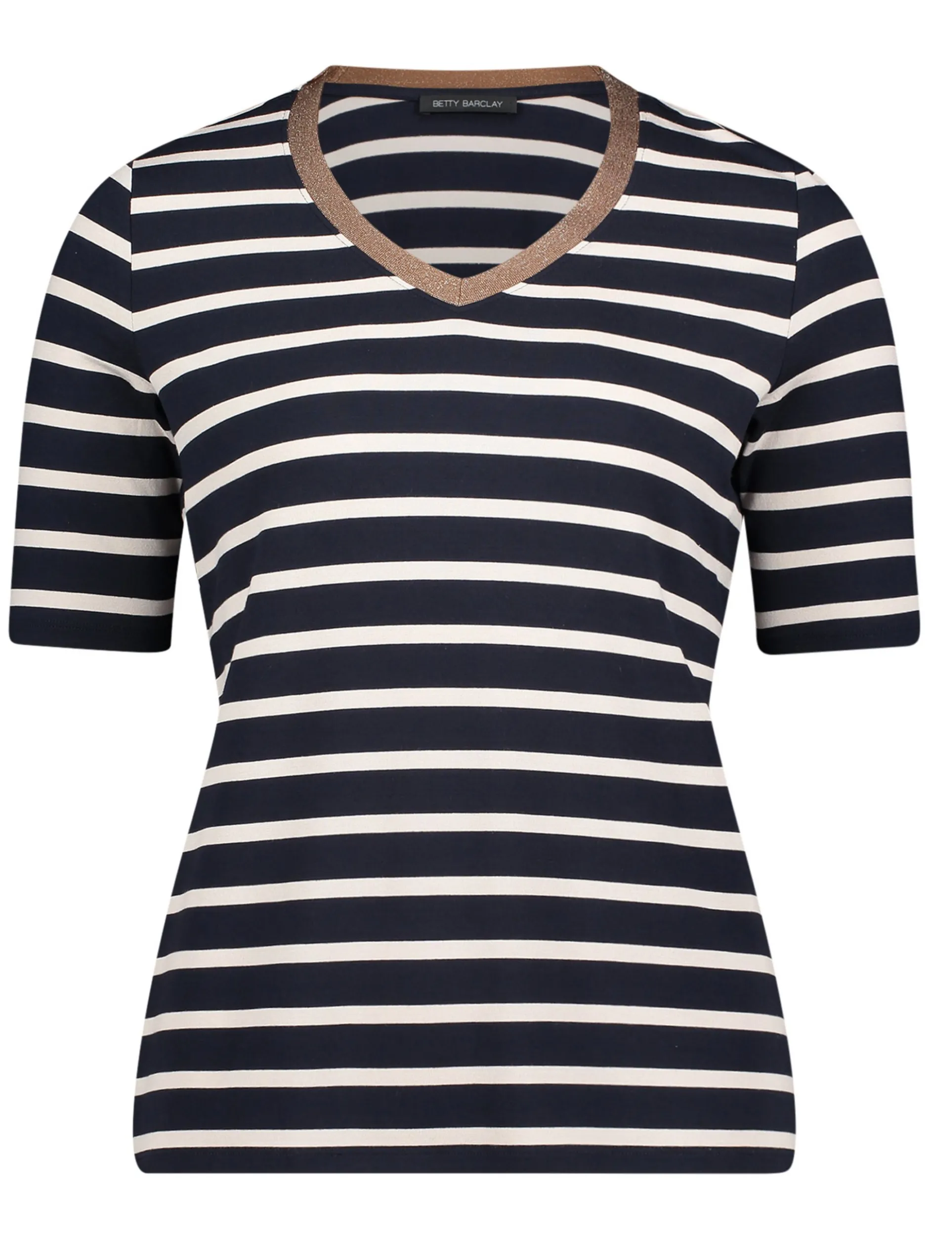 Betty Barclay Damen T-Shirt in marine ecru