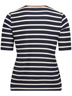 Betty Barclay Damen T-Shirt in marine ecru