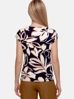 Betty Barclay Damen T-Shirt in marine mehrfarbig
