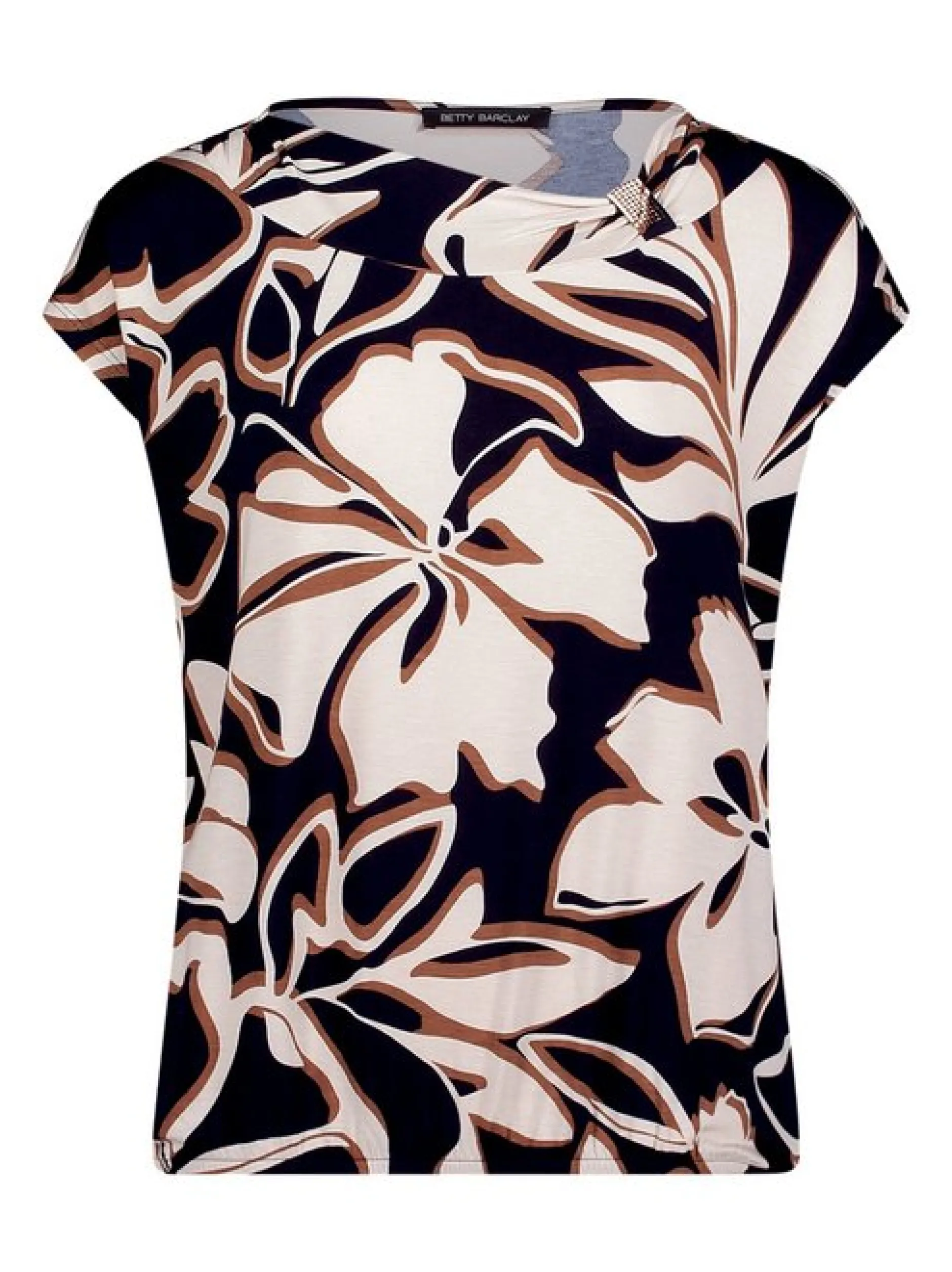 Betty Barclay Damen T-Shirt in marine mehrfarbig