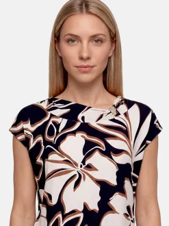 Betty Barclay Damen T-Shirt in marine mehrfarbig
