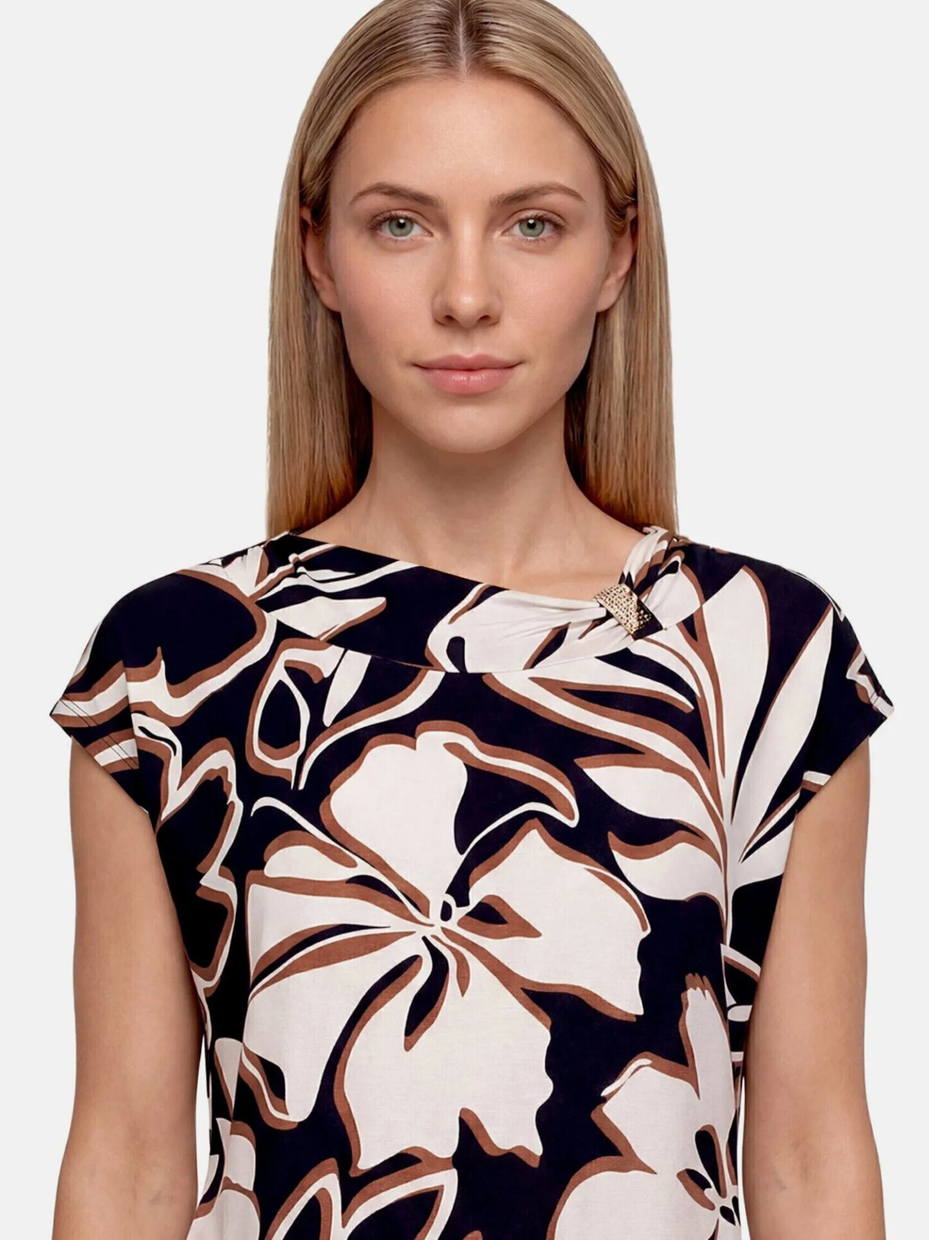 Betty Barclay Damen T-Shirt in marine mehrfarbig