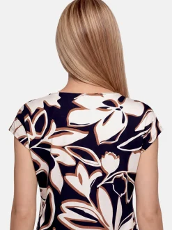 Betty Barclay Damen T-Shirt in marine mehrfarbig