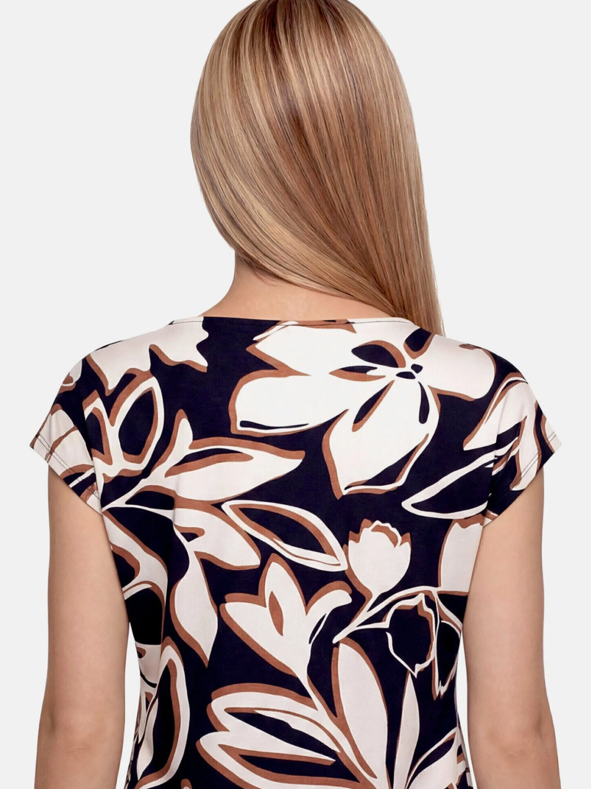 Betty Barclay Damen T-Shirt in marine mehrfarbig