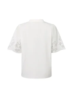 Betty & Co Damen Bluse in ecru - Ärmel: Halbarm