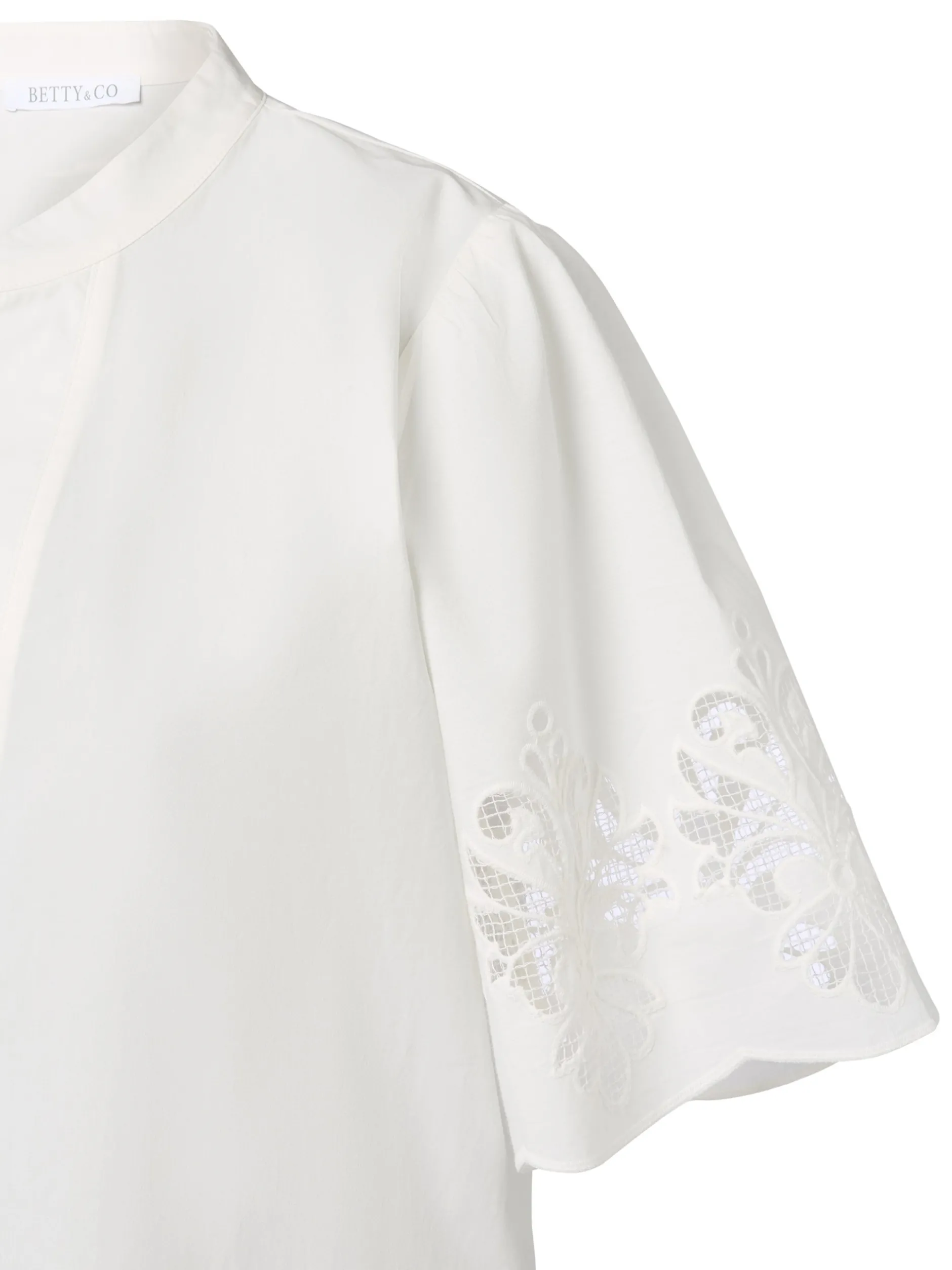 Betty & Co Damen Bluse in ecru - Ärmel: Halbarm