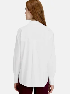 Betty & Co Damen Hemdbluse in weiß