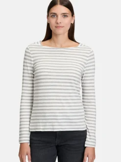 Betty & Co Damen Ringelshirt in weiß