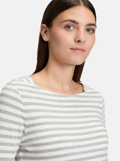 Betty & Co Damen Ringelshirt in weiß