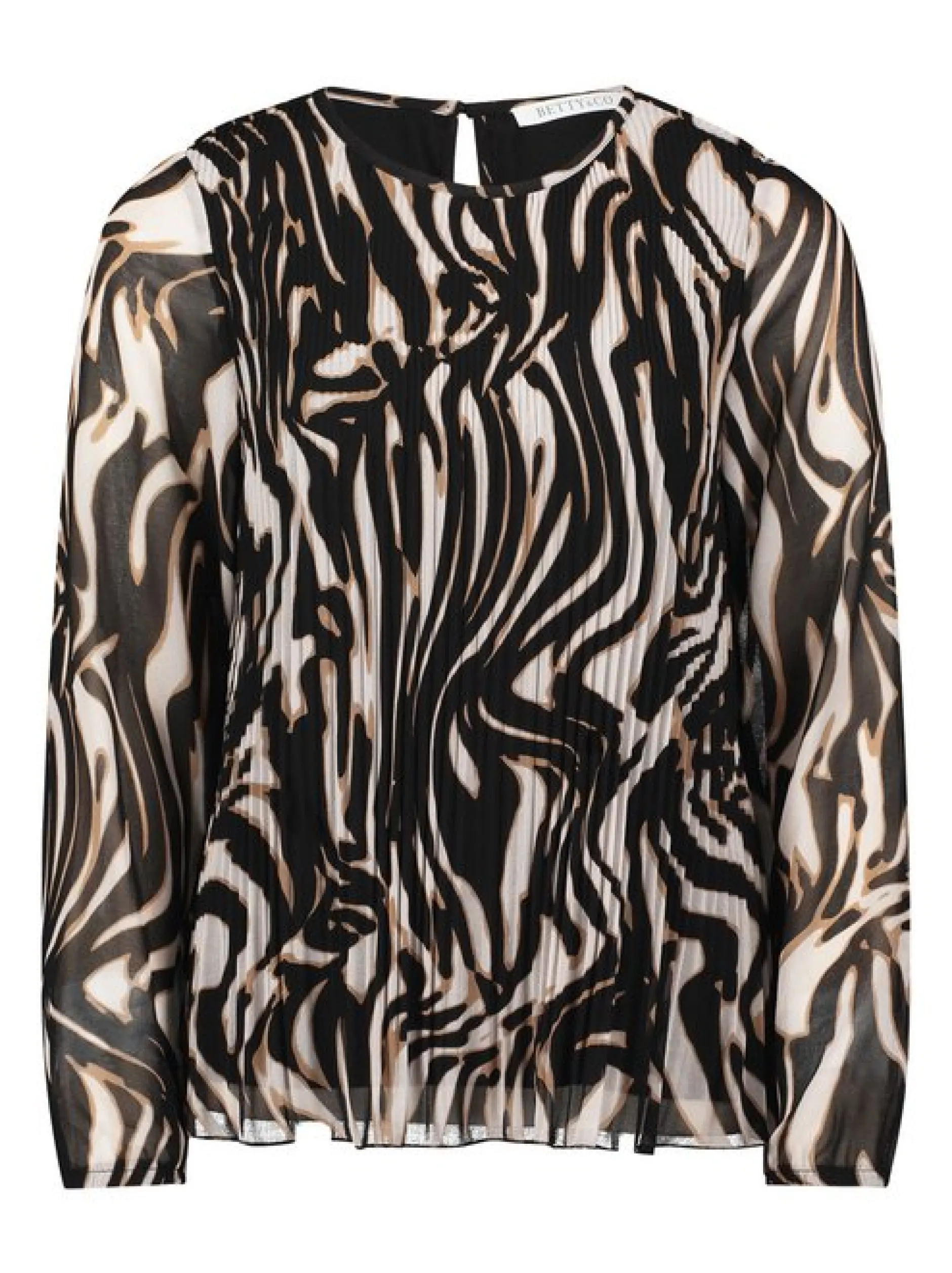 Betty & Co Damen Schlupfbluse in mehrfarbig schwarz