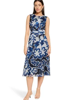 Betty & Co Damen Sommerkleid in indigo weiß