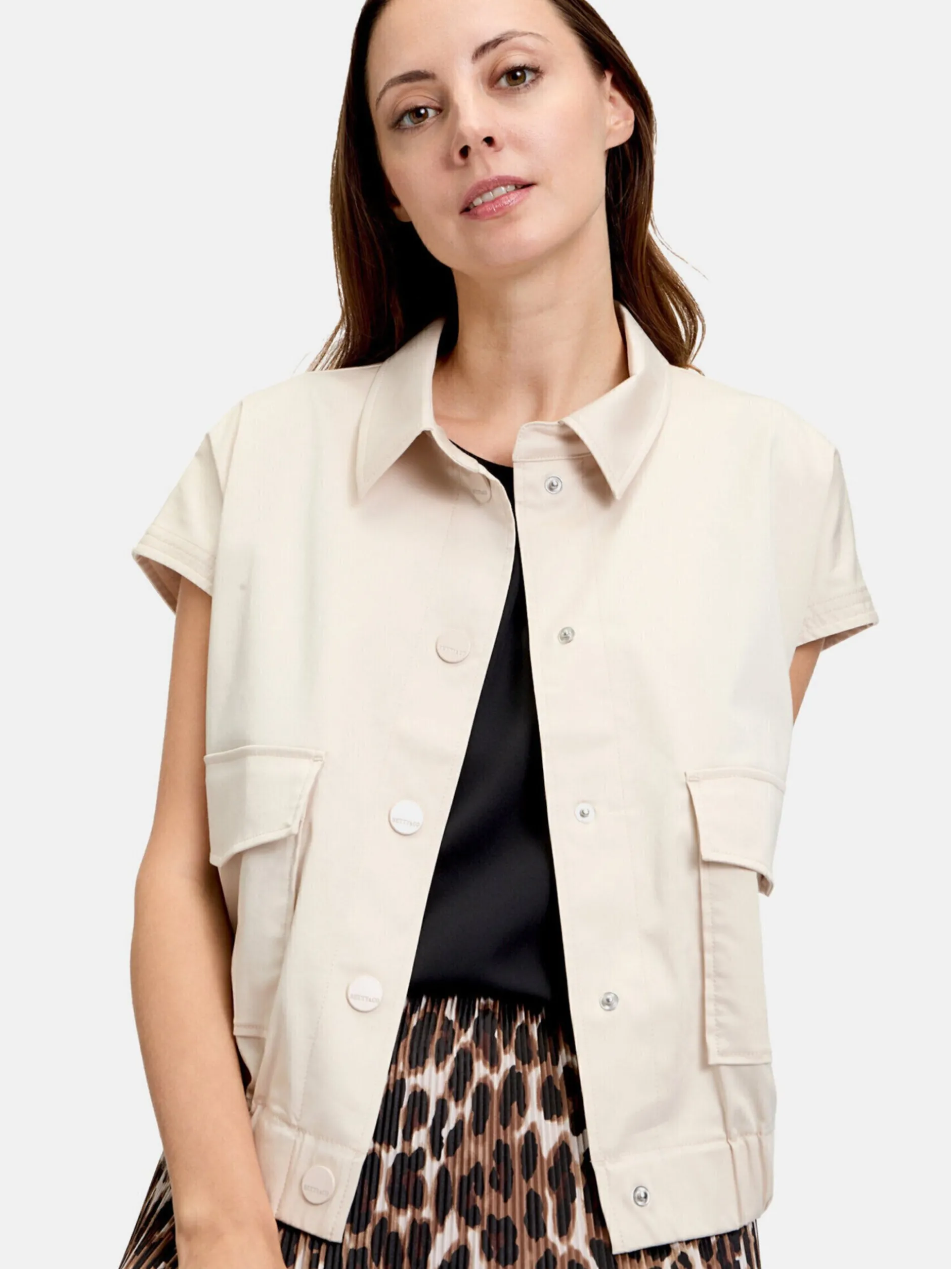 Betty & Co Damen Sommerweste in grau