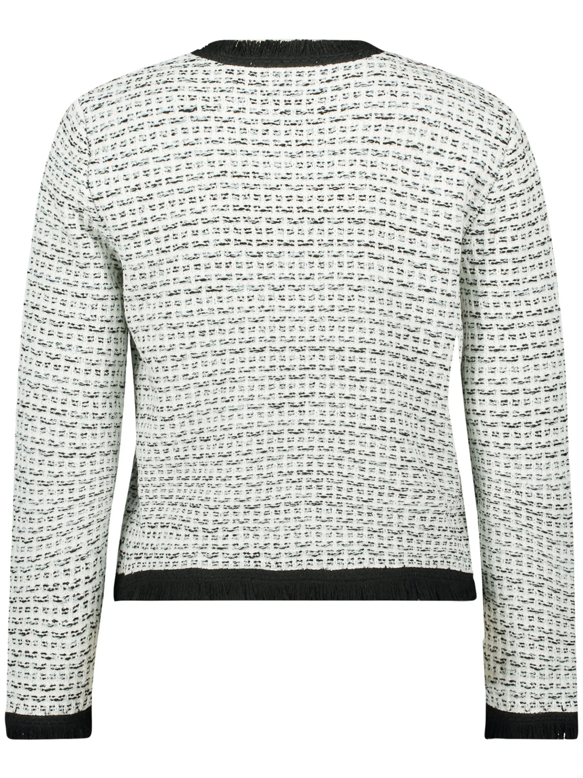 Betty & Co Damen Strickjacke in ecru mehrfarbig