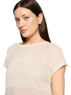 Betty & Co Damen Strickshirt in beige