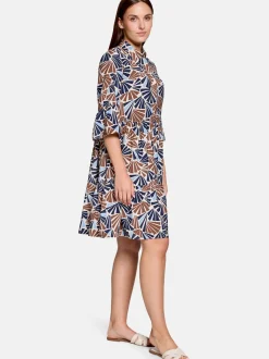 Betty & Co Damen Stufenkleid in beige braun