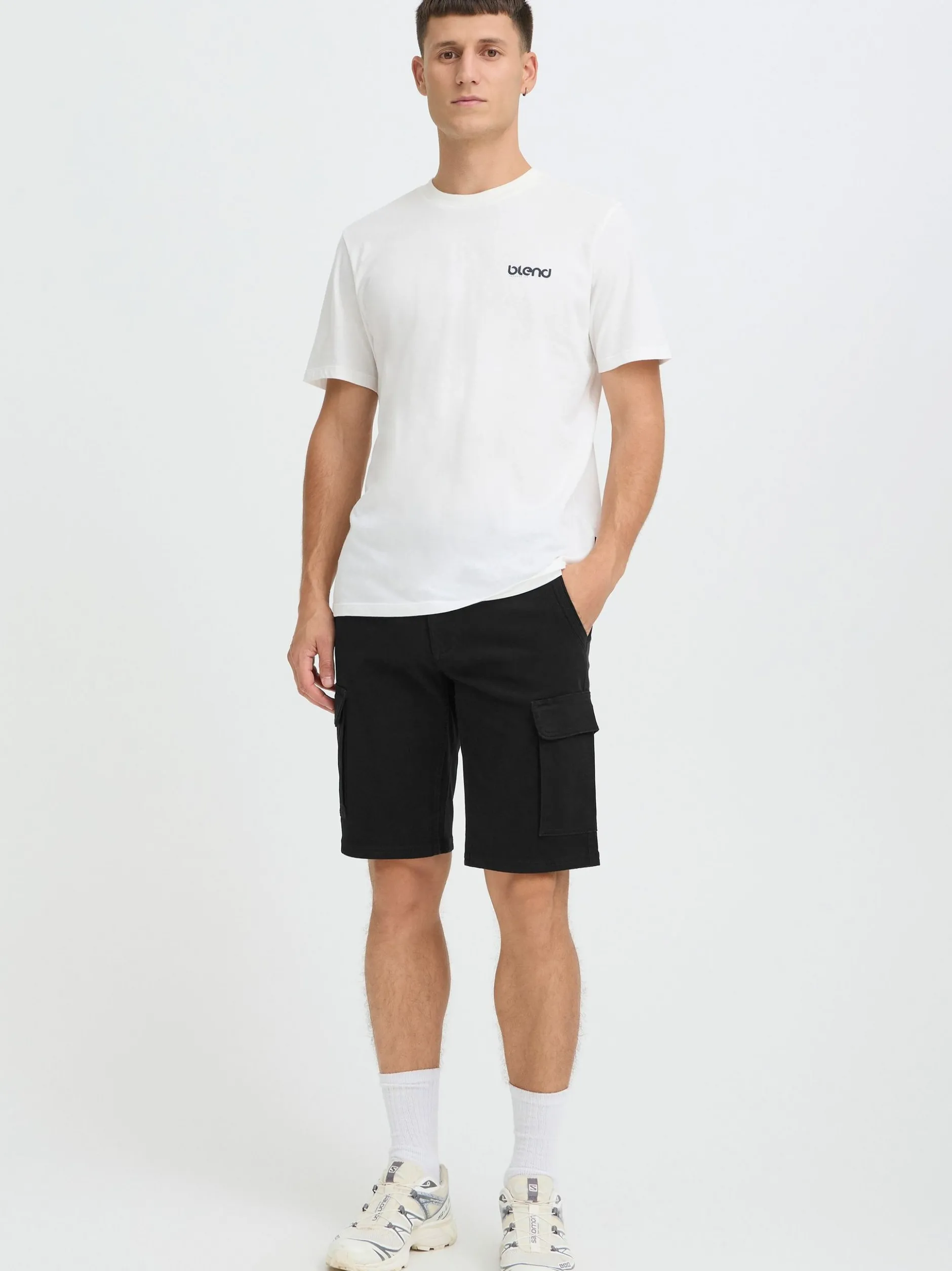 BLEND Herren Cargoshorts - BHBelos in schwarz