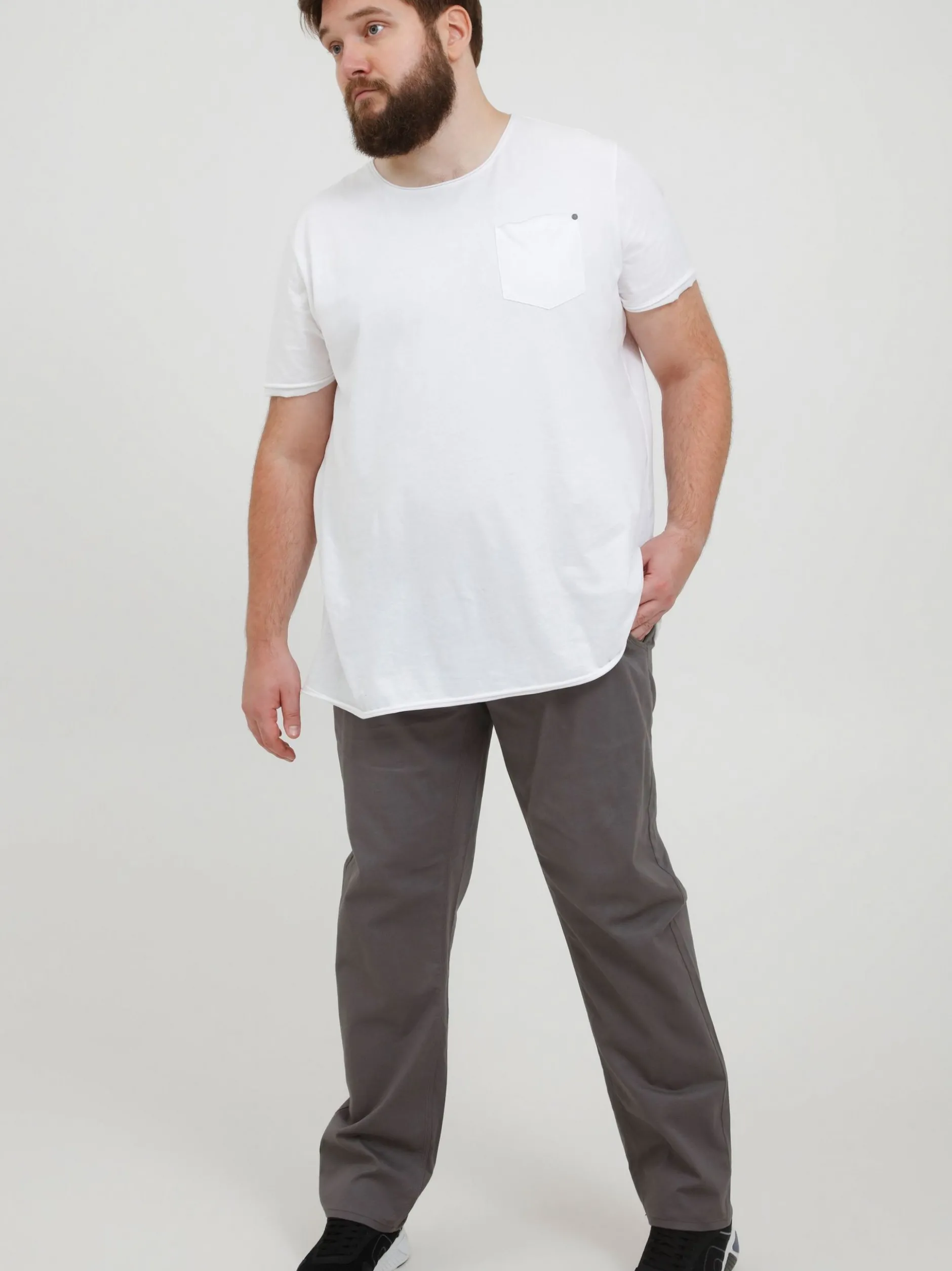 BLEND Herren Chinohose - BHTromp Big & Tall in grau