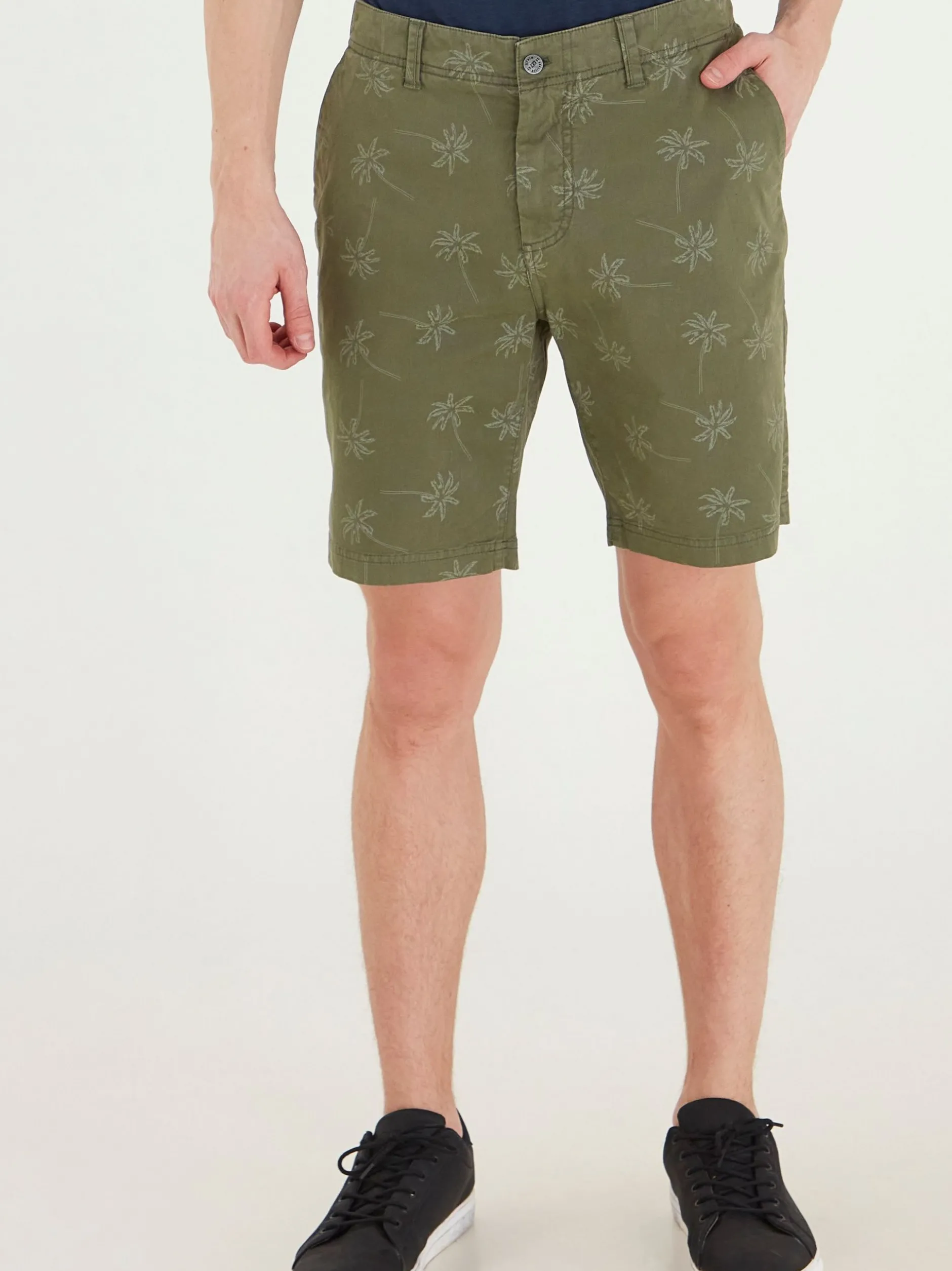 BLEND Herren Chinoshorts - BHWoven in grün