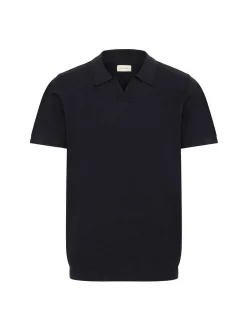 BLEND Herren Feinstrickpoloshirt - BHBray in schwarz