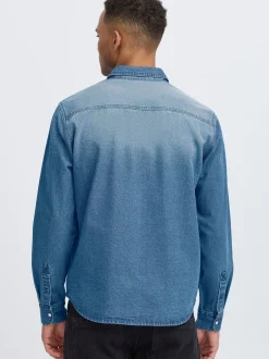 BLEND Herren Jeanshemd - BHDargo in medium stone