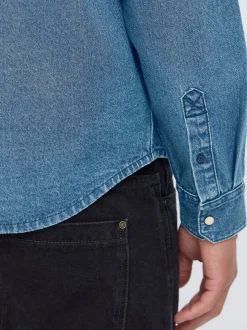 BLEND Herren Jeanshemd - BHDargo in medium stone
