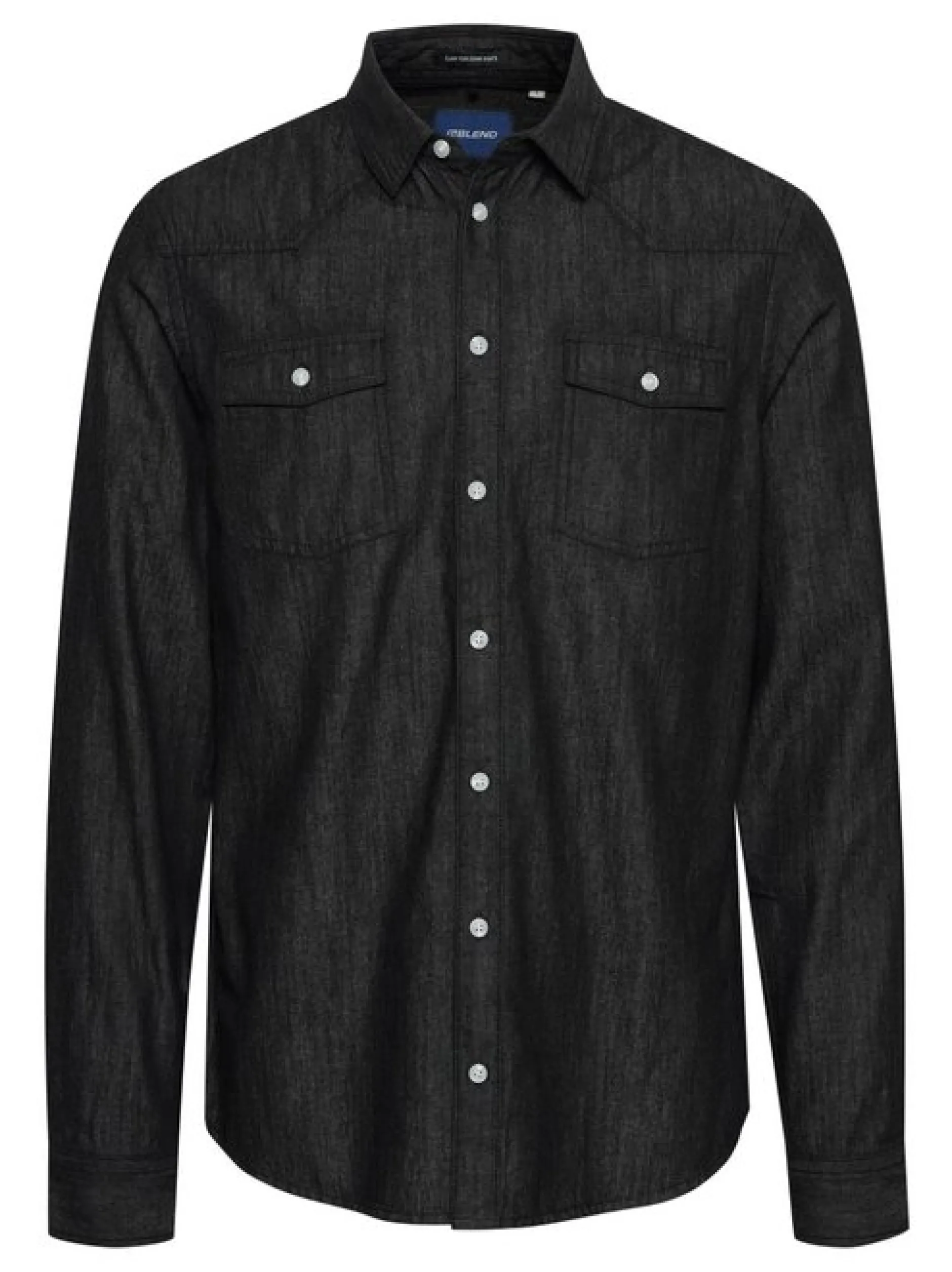 BLEND Herren Jeanshemd - BHNANTES in schwarz