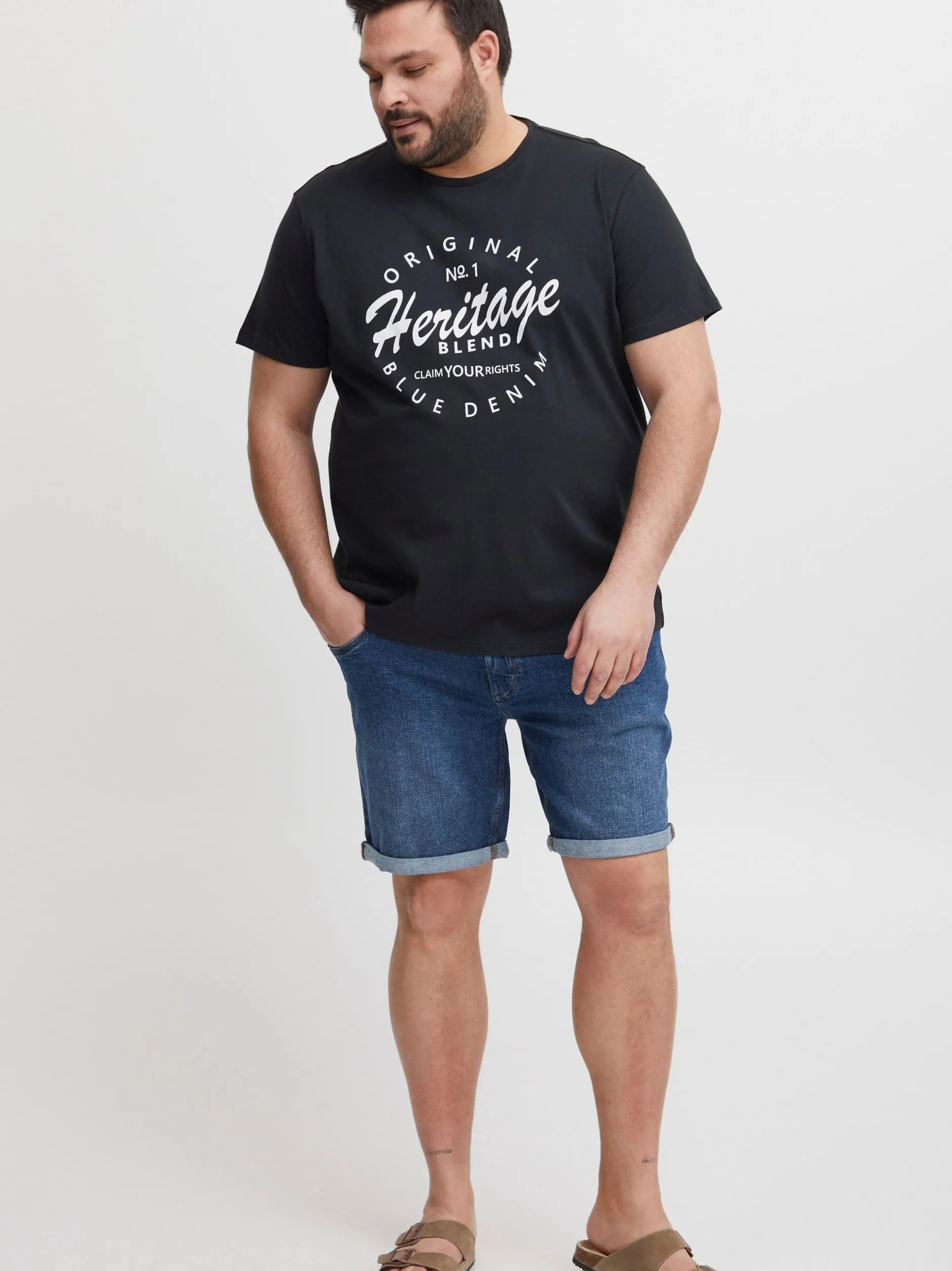 BLEND Herren Jeansshorts - BHJoel Big & Tall in denim