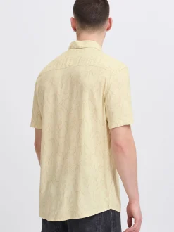 BLEND Herren Kurzarmhemd - BHace Shirt in beige