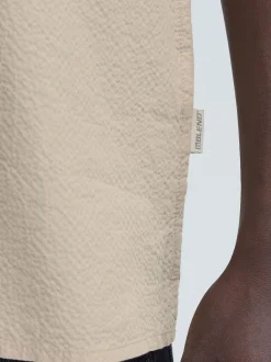BLEND Herren Kurzarmhemd - BHAvan in beige