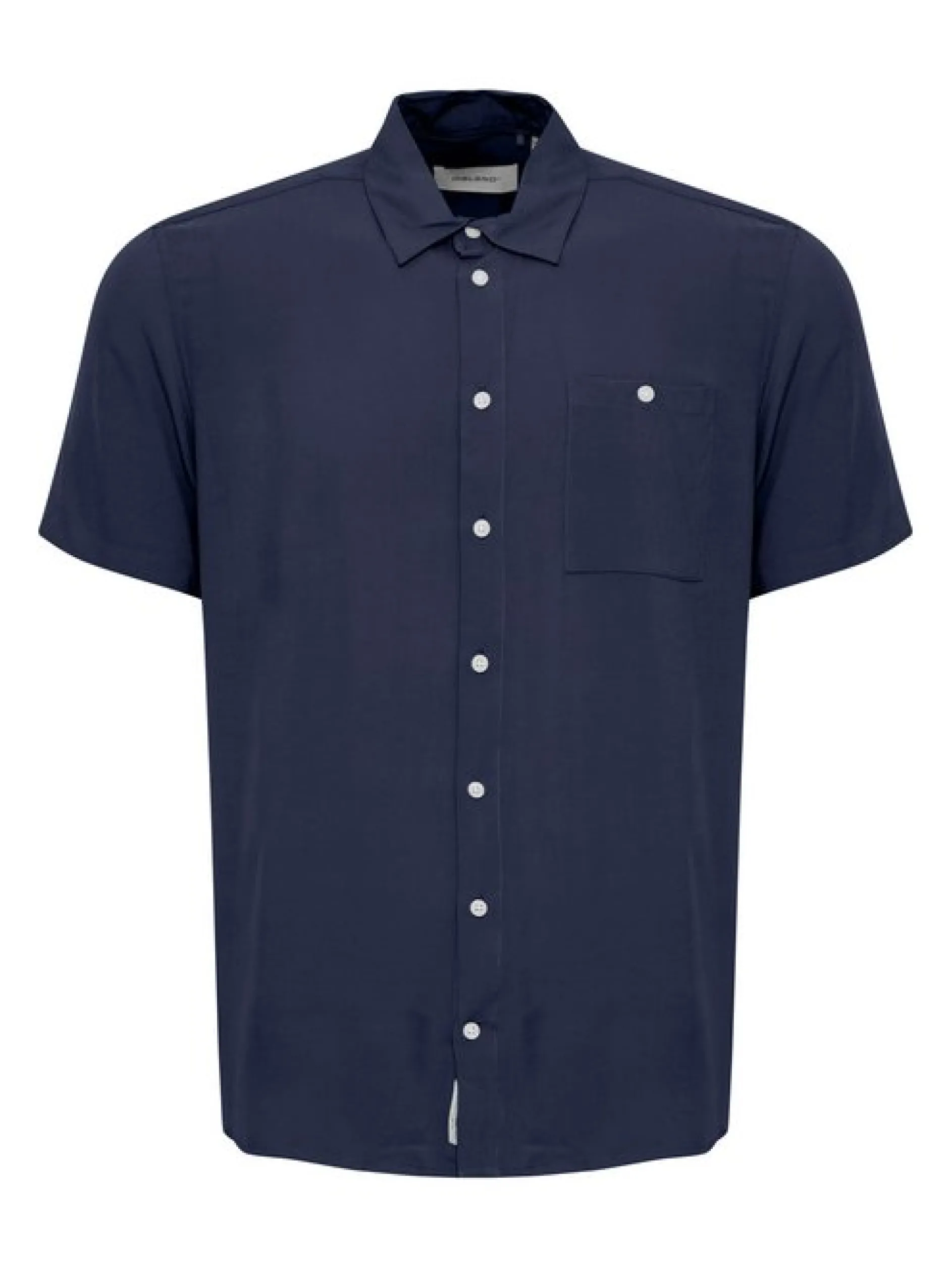 BLEND Herren Kurzarmhemd - BHElliot in blau