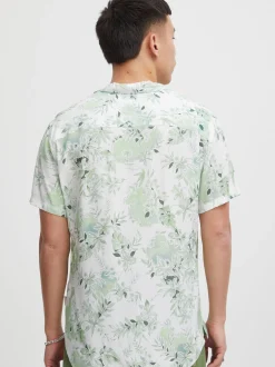 BLEND Herren Kurzarmhemd - BHShirt in grün