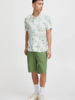 BLEND Herren Kurzarmhemd - BHShirt in grün